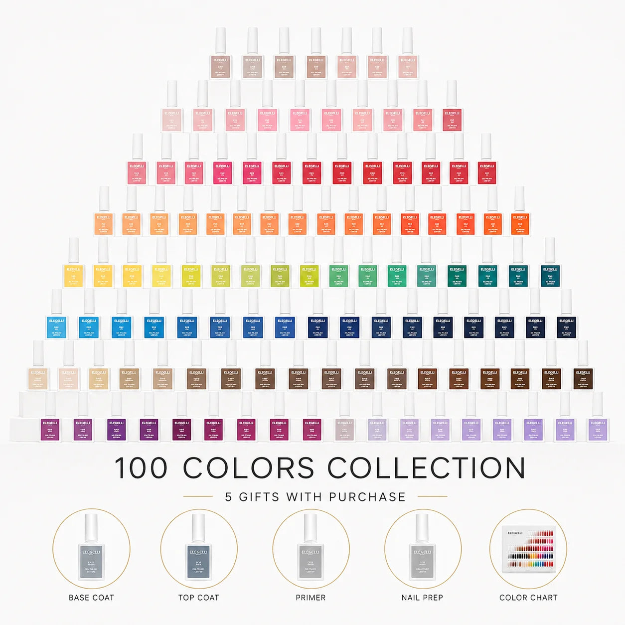 100 Gel Colors Bundle Set