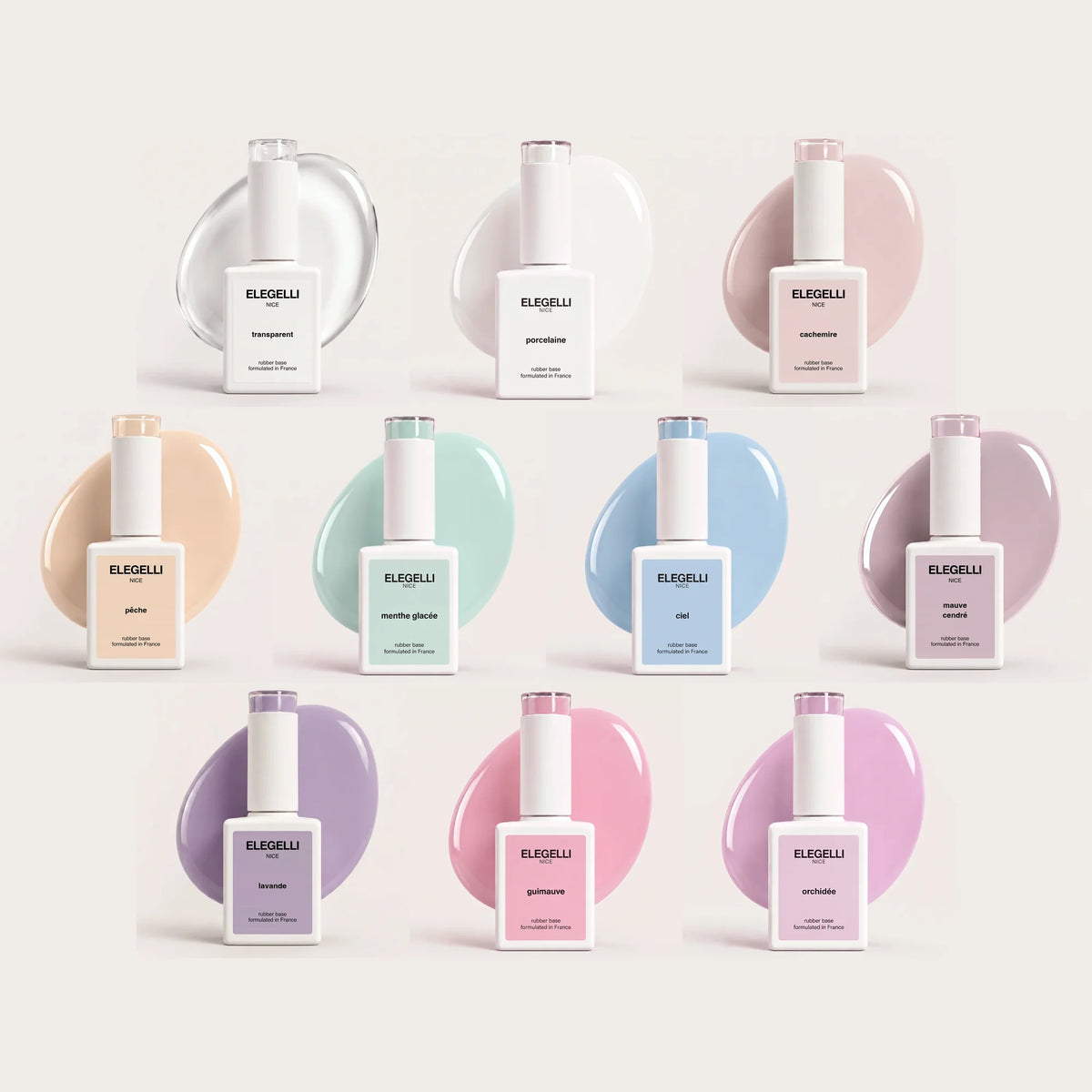 Rubber Base Collection, Set of 10