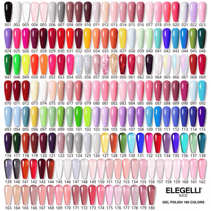 180 Gel Colors Complete Bundle Set